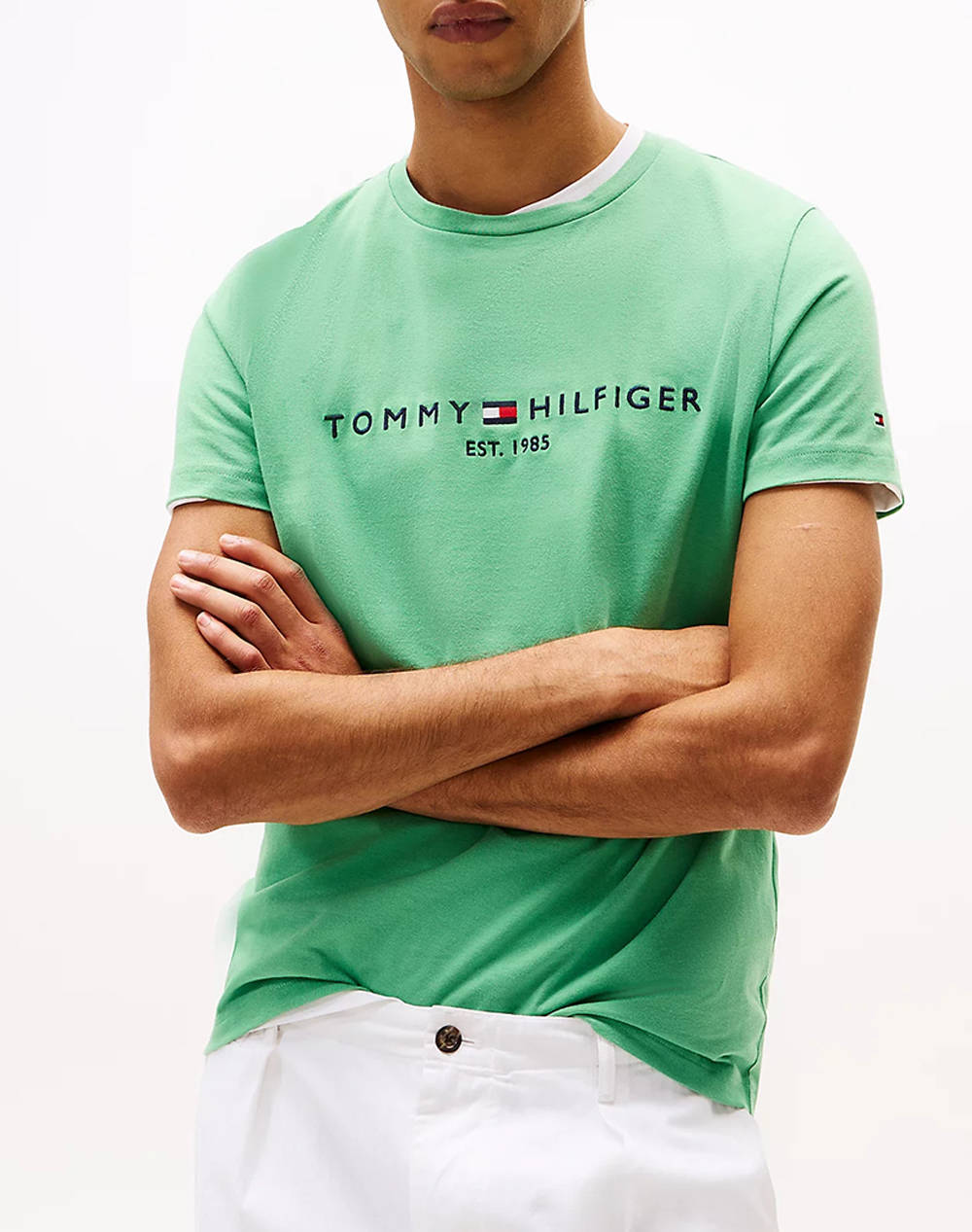 Tommy Hilfiger Tommy Logo Light Green T-Shirt