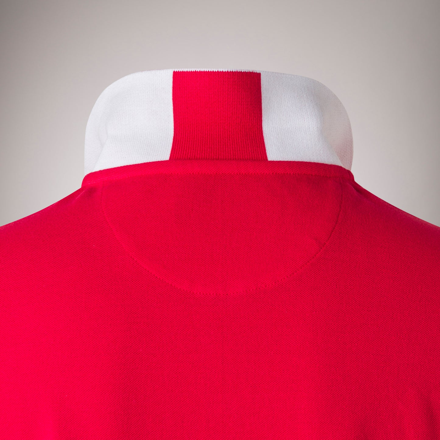 Marlboro Classics Bi-Colour Collar Red Polo T-Shirt