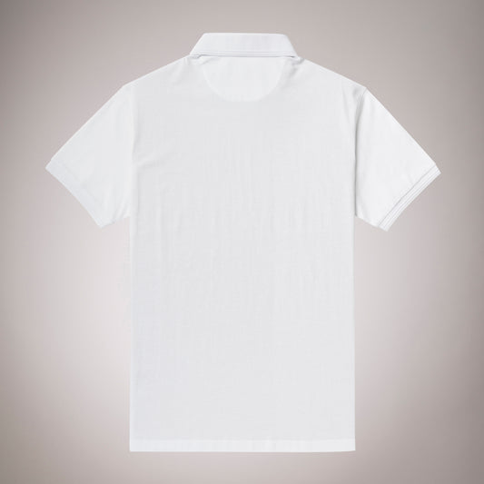 Marlboro Classics Compact Jersey White Polo T-Shirt