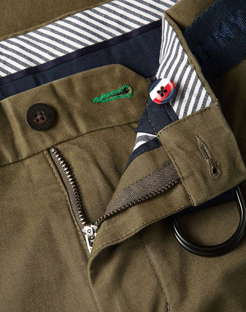 TOMMY HILFIGER KHAKI WCC BRKLN ESSENTIAL TWILL W BELT