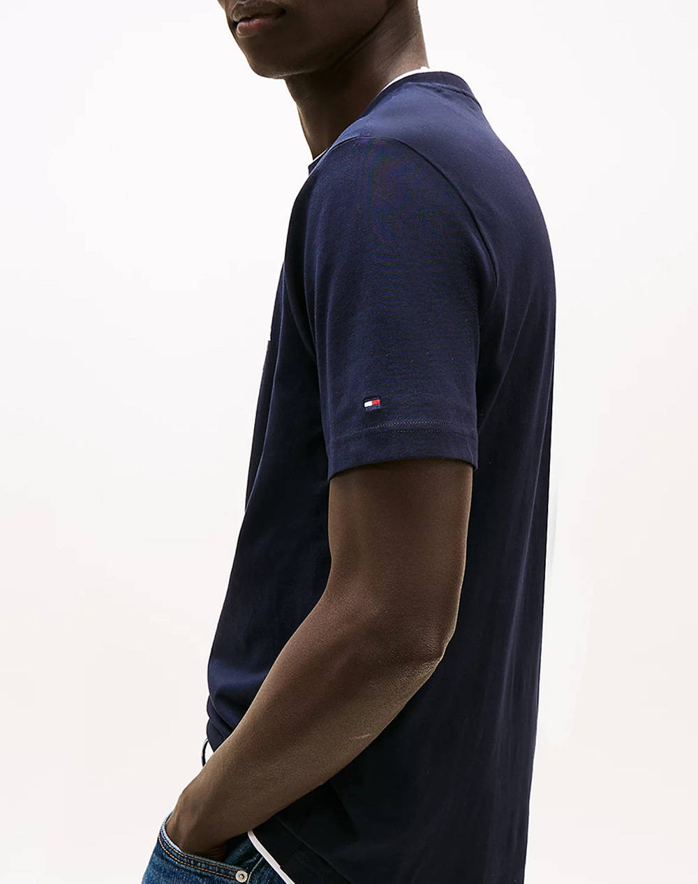 TOMMY HILFIGER DARK BLUE MONOTYPE ALL AMERICAN TEE