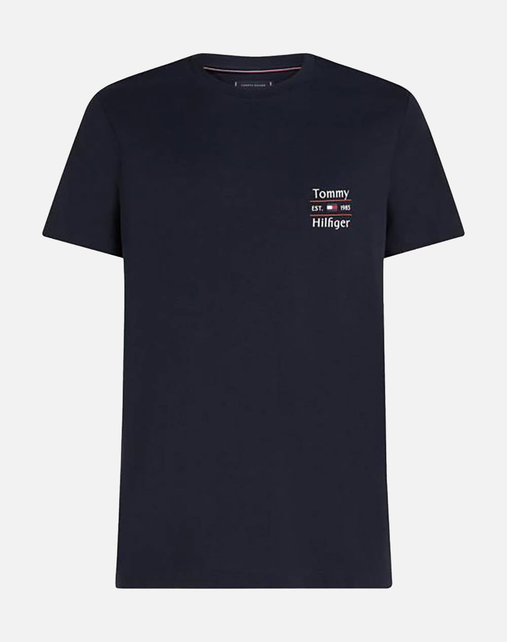 TOMMY HILFIGER DARK BLUE HILFIGER STACK TEE