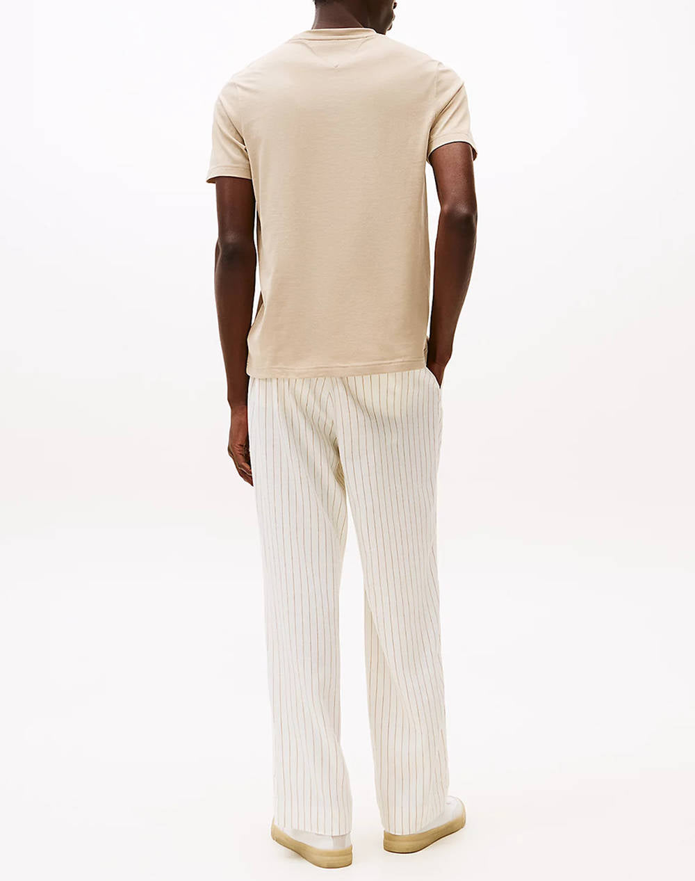 TOMMY HILFIGER BEIGE FLAG BOX TEE