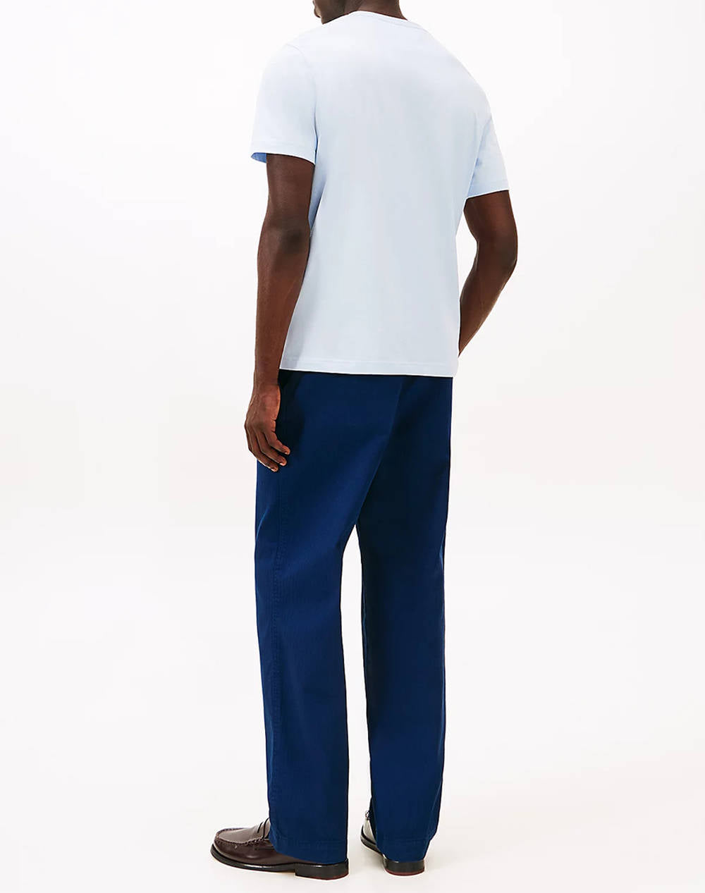 TOMMY HILFIGER LIGHT BLUE FLAG BOX TEE