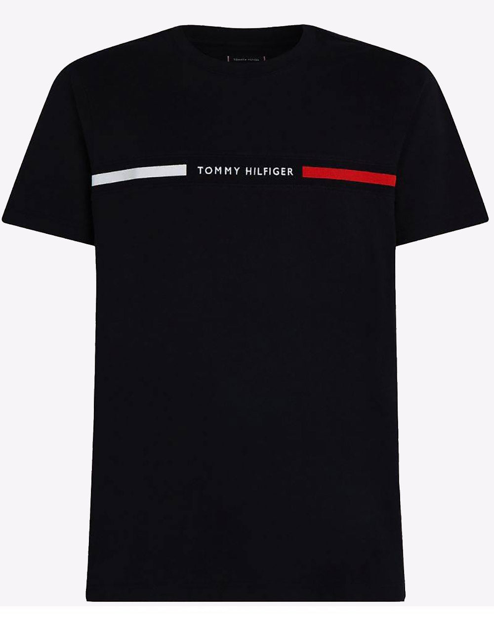 TOMMY HILFIGER BLACK HILFIGER CHEST INSERT TEE