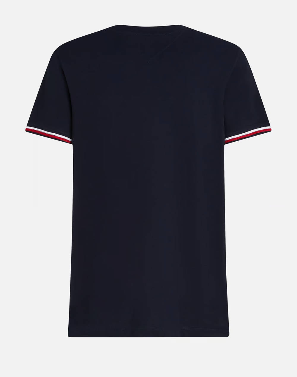 TOMMY HILFIGER DARK BLUE GLOBAL STRIPE CUFF TEE