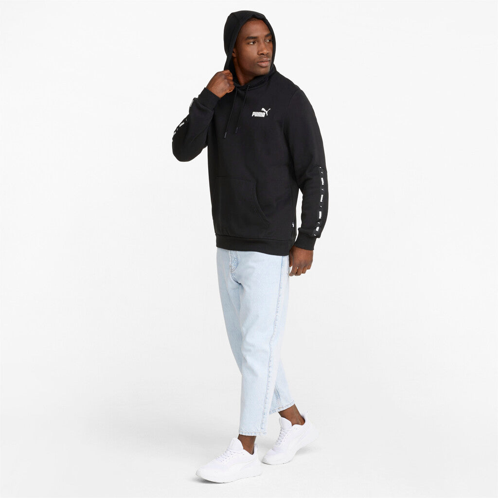 PUMA ESS+ Tape Hoodie FL Sweater Black