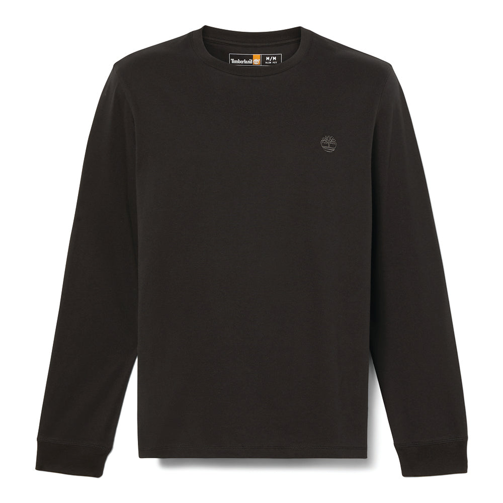 Timberland LS Dunstan Black Crewneck Long Sleeved Slim Jersey