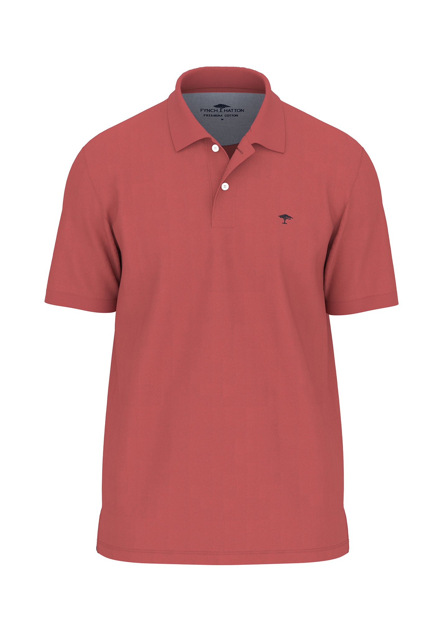 Fynch-Hatton Casual Fit Premium Cotton Terracotta Basic Polo
