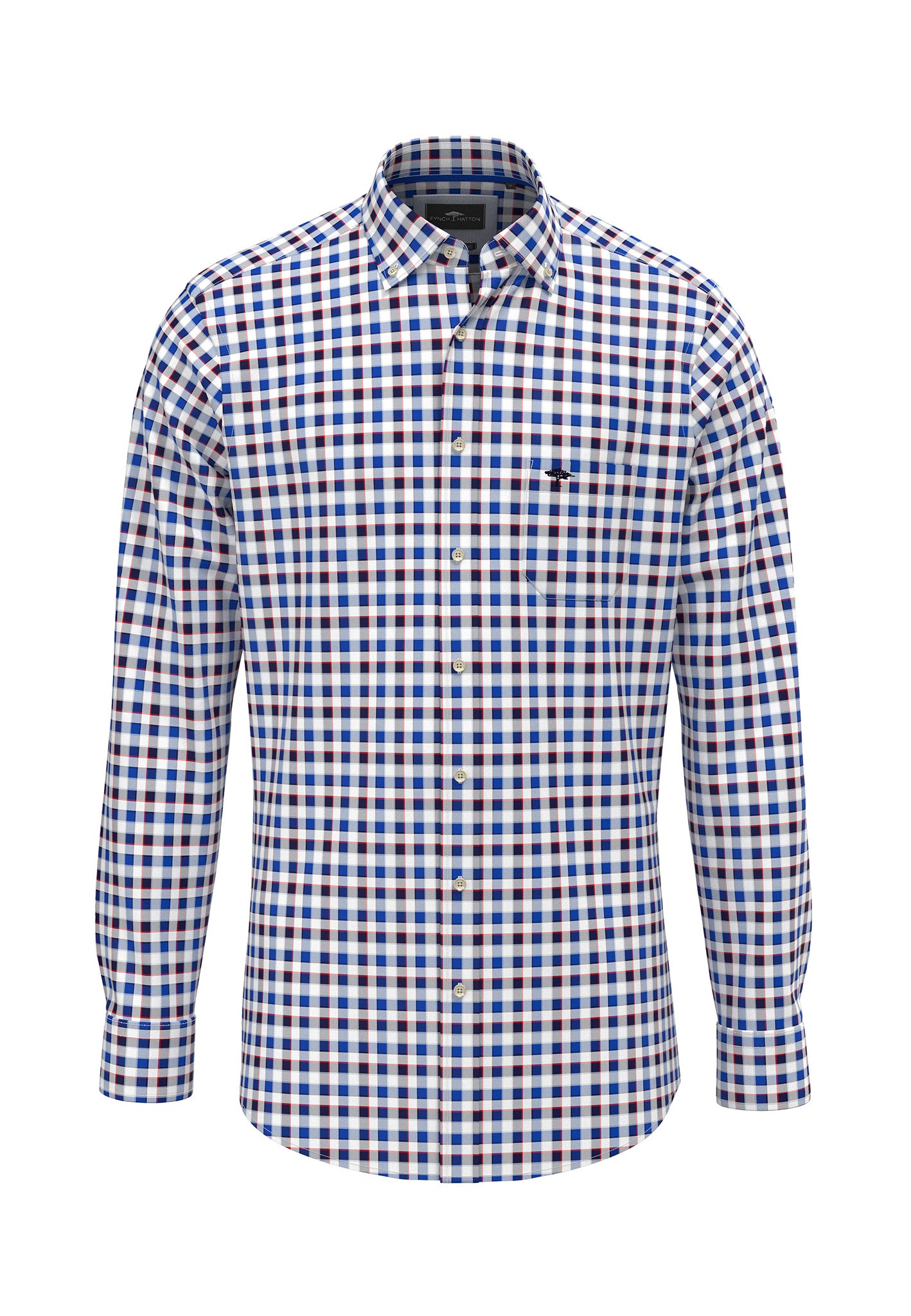 Fynch-Hatton Casual Fit Strong Blue Classic Check Shirt