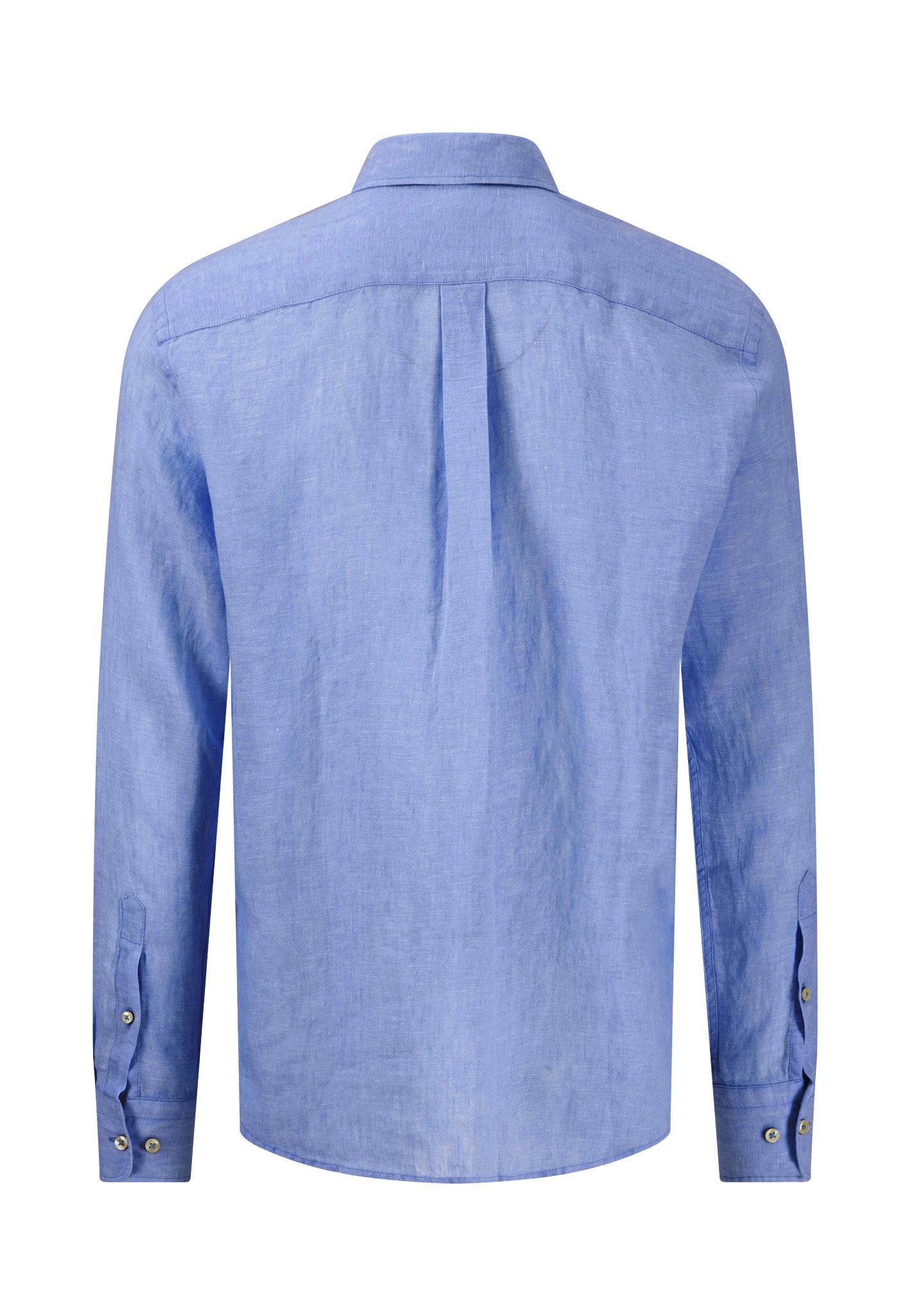 Fynch-Hatton Casual Fit Strong Blue Premium Linen Buttoned Shirt