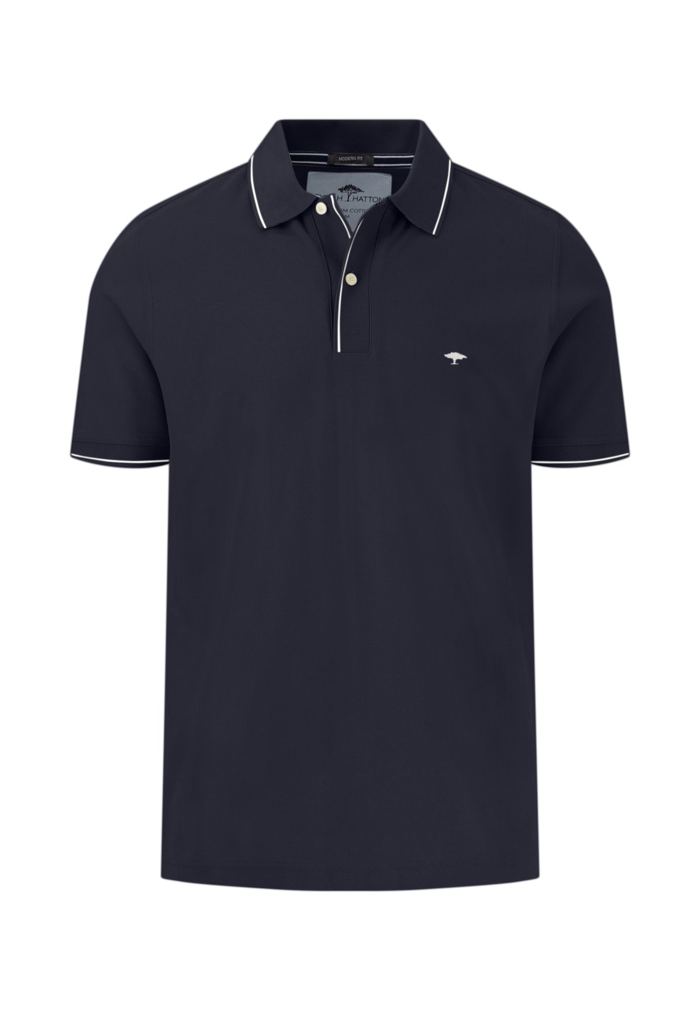 Fynch-Hatton Modern Fit Premium Cotton Navy Polo
