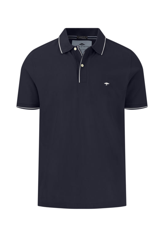 Fynch-Hatton Modern Fit Premium Cotton Navy Polo