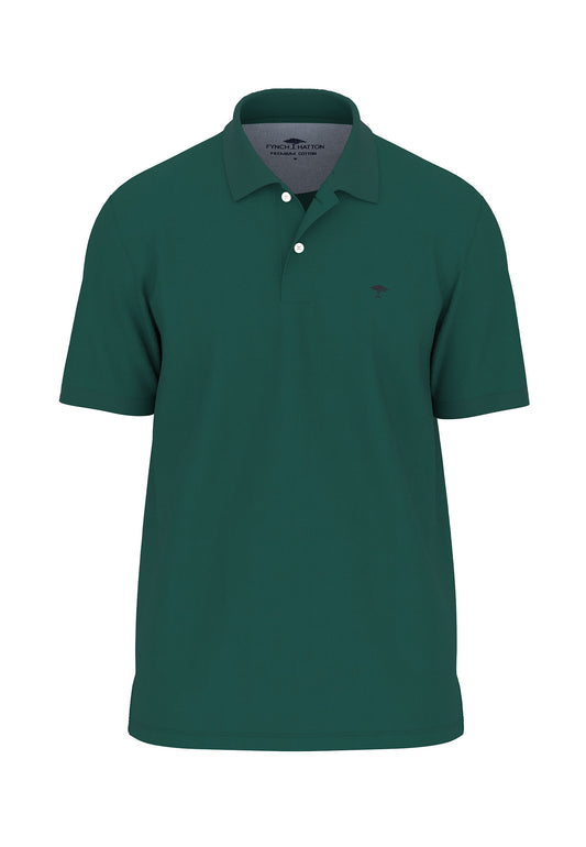 Fynch-Hatton Casual Fit Premium Cotton Pine Green Basic Polo