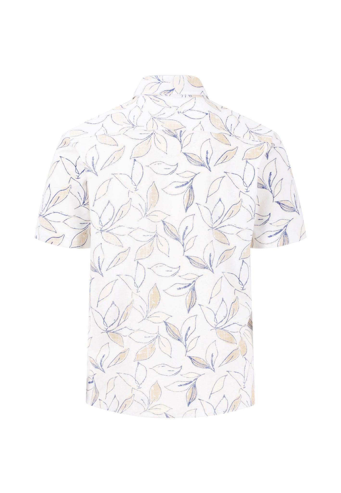 Fynch-Hatton Casual Fit Off White Polo Buttoned Shirt