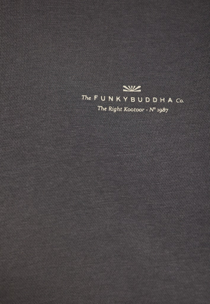 Funky Buddha Full-Zip Grey Hoodie Sweater