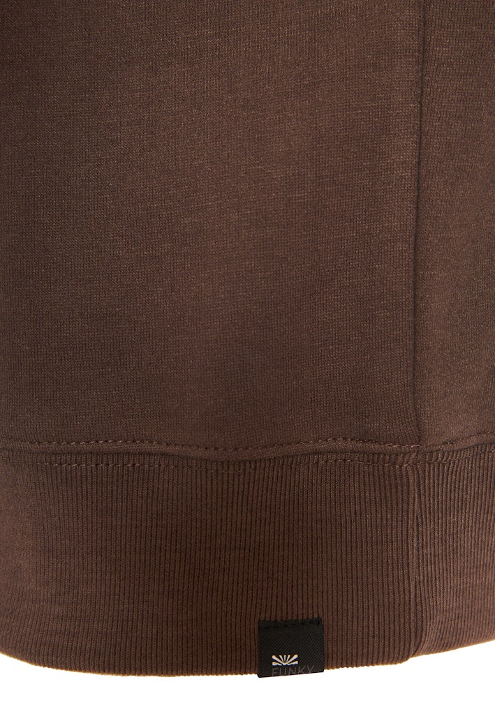 Funky Buddha Logo Embroidered Espresso Hoodie