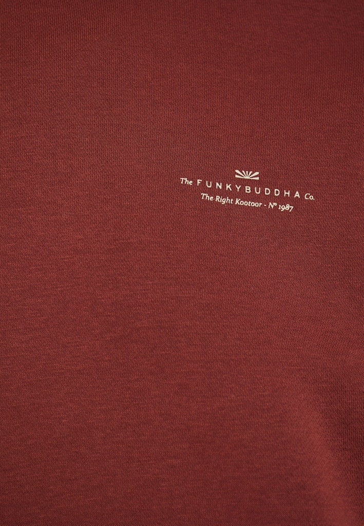 Funky Buddha Henna Brown Sweater Hoodie