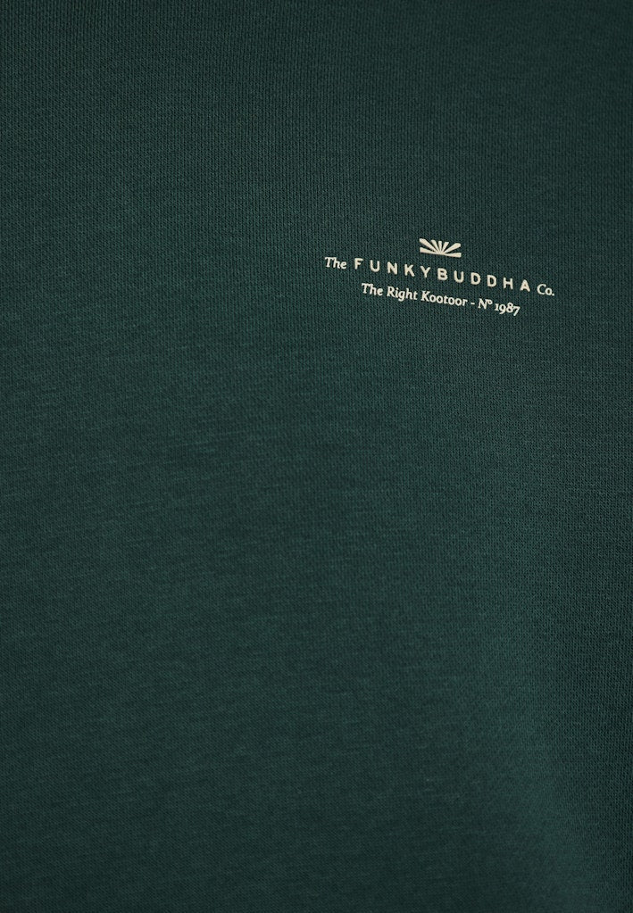 Funky Buddha Pine Green Sweater Hoodie