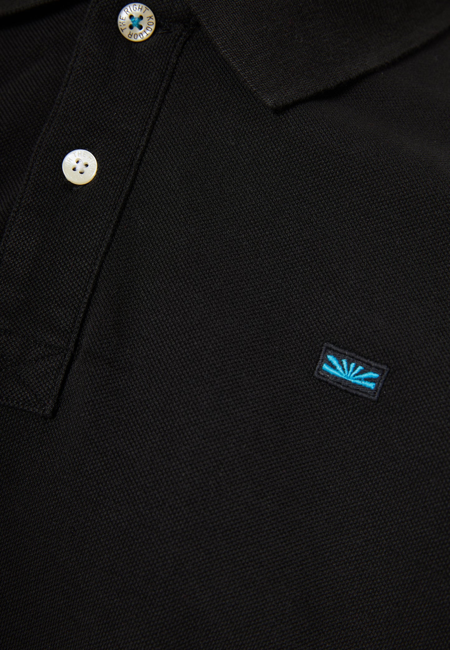 Funky Buddha Black Polo T-Shirt