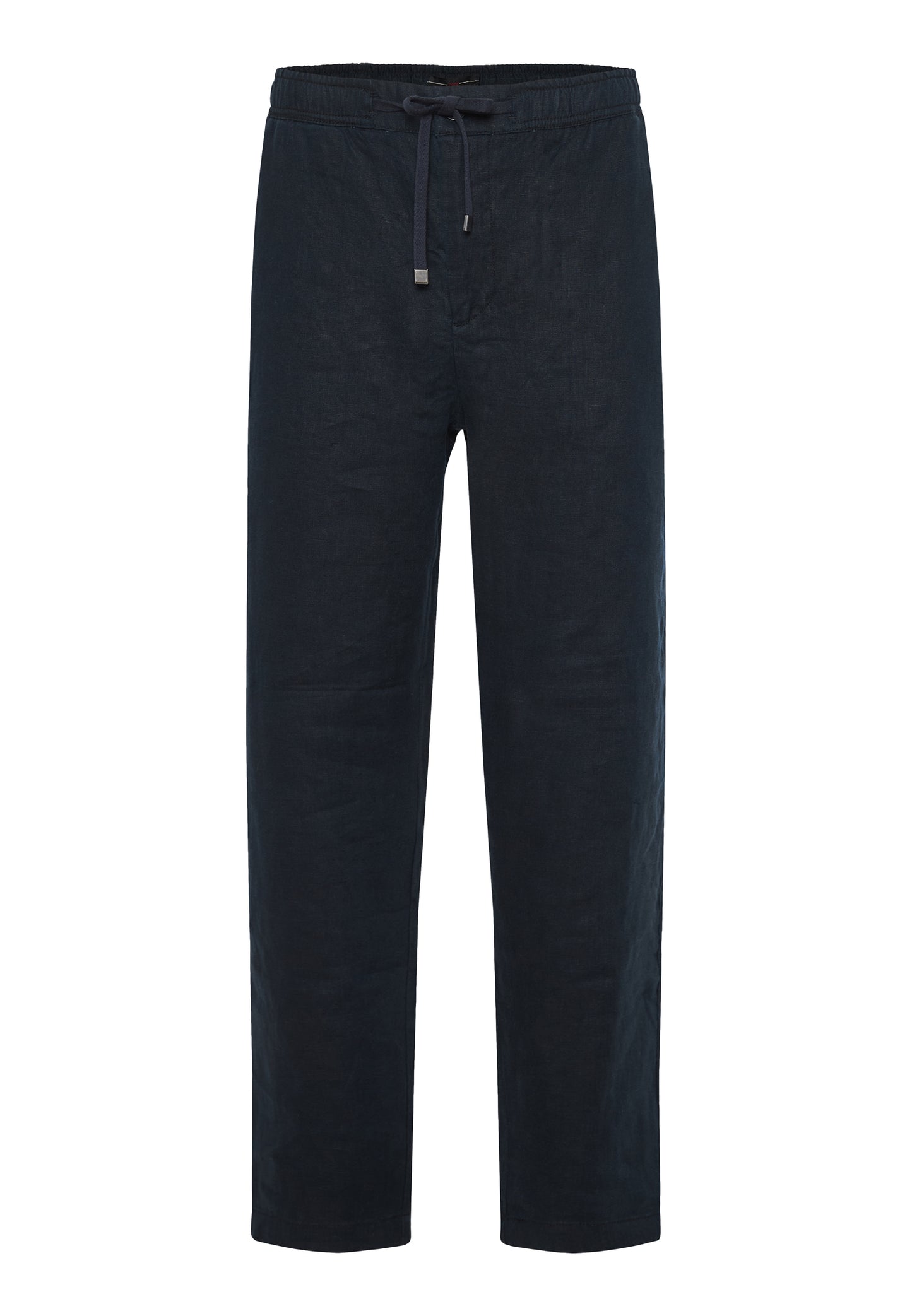Funky Buddha Comfort Fit Black Linen Pants