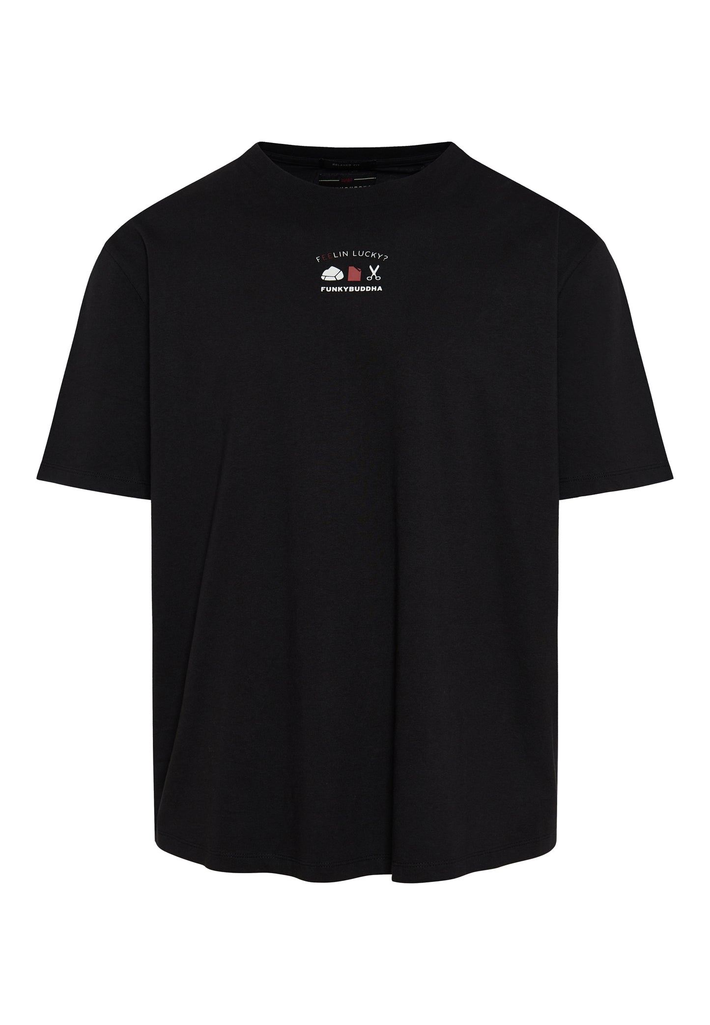 Funky Buddha Black Printed T-Shirt