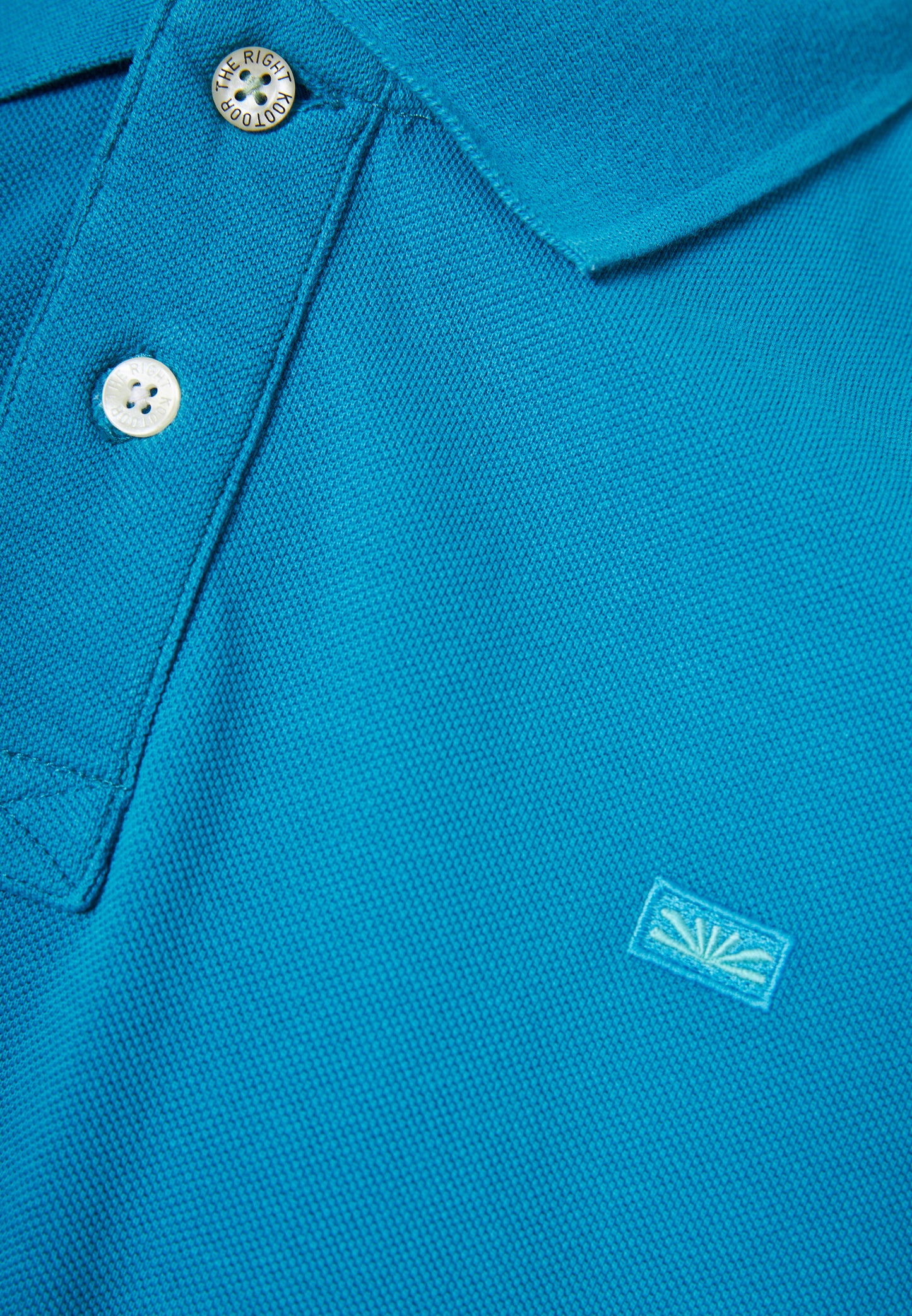 Funky Buddha Deep Lagoon Polo T-Shirt