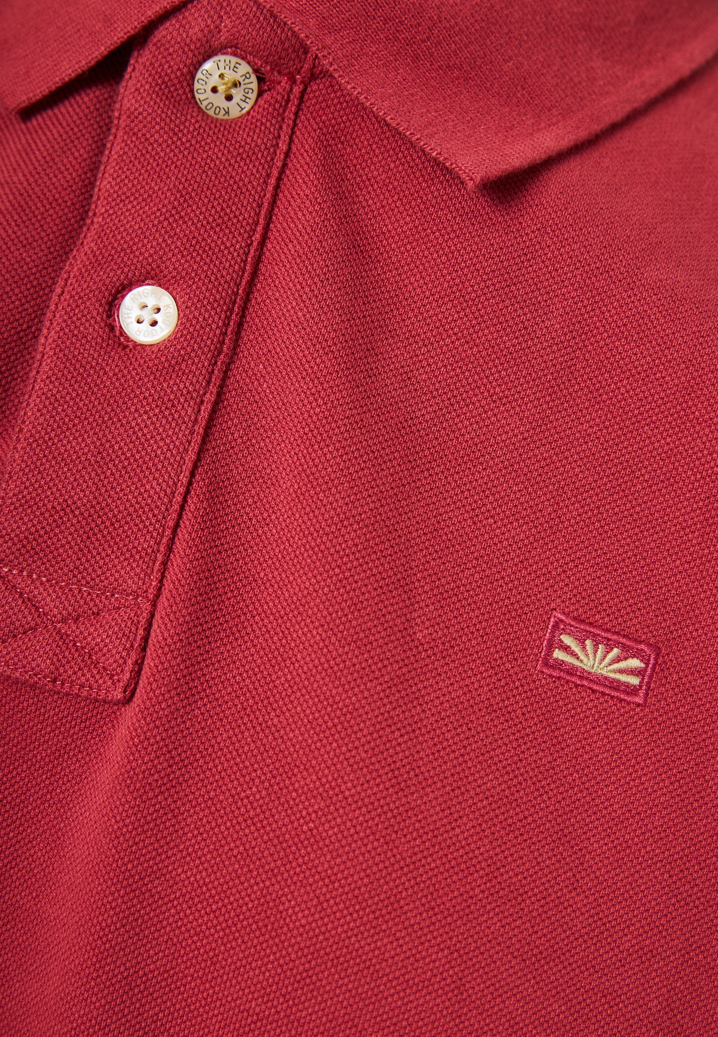 Funky Buddha Earth Red Polo T-Shirt
