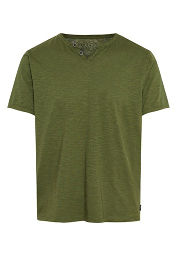 Funky Buddha Hunter Green Henley T-Shirt