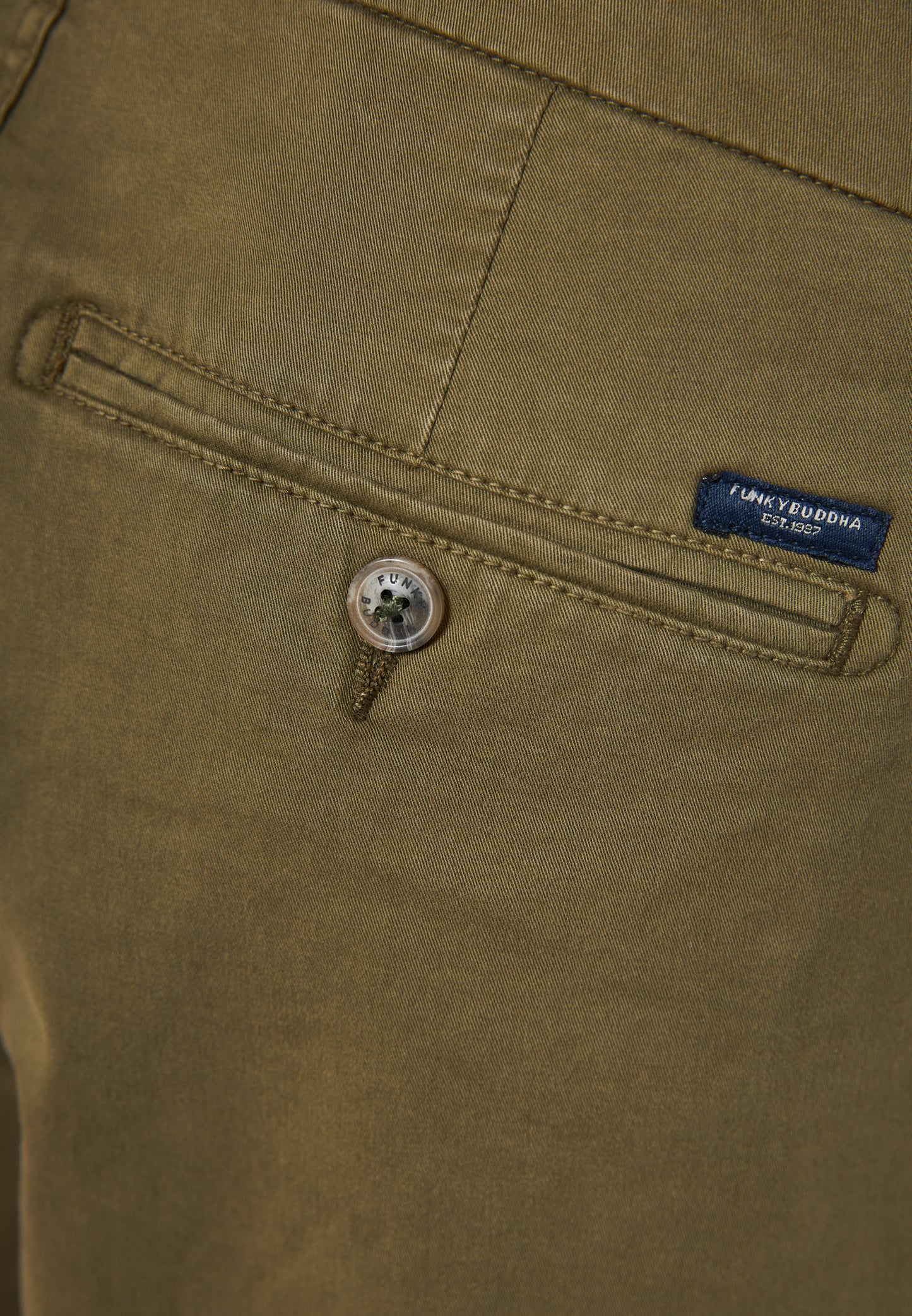 Funky Buddha Khaki Βερμούδα Chino