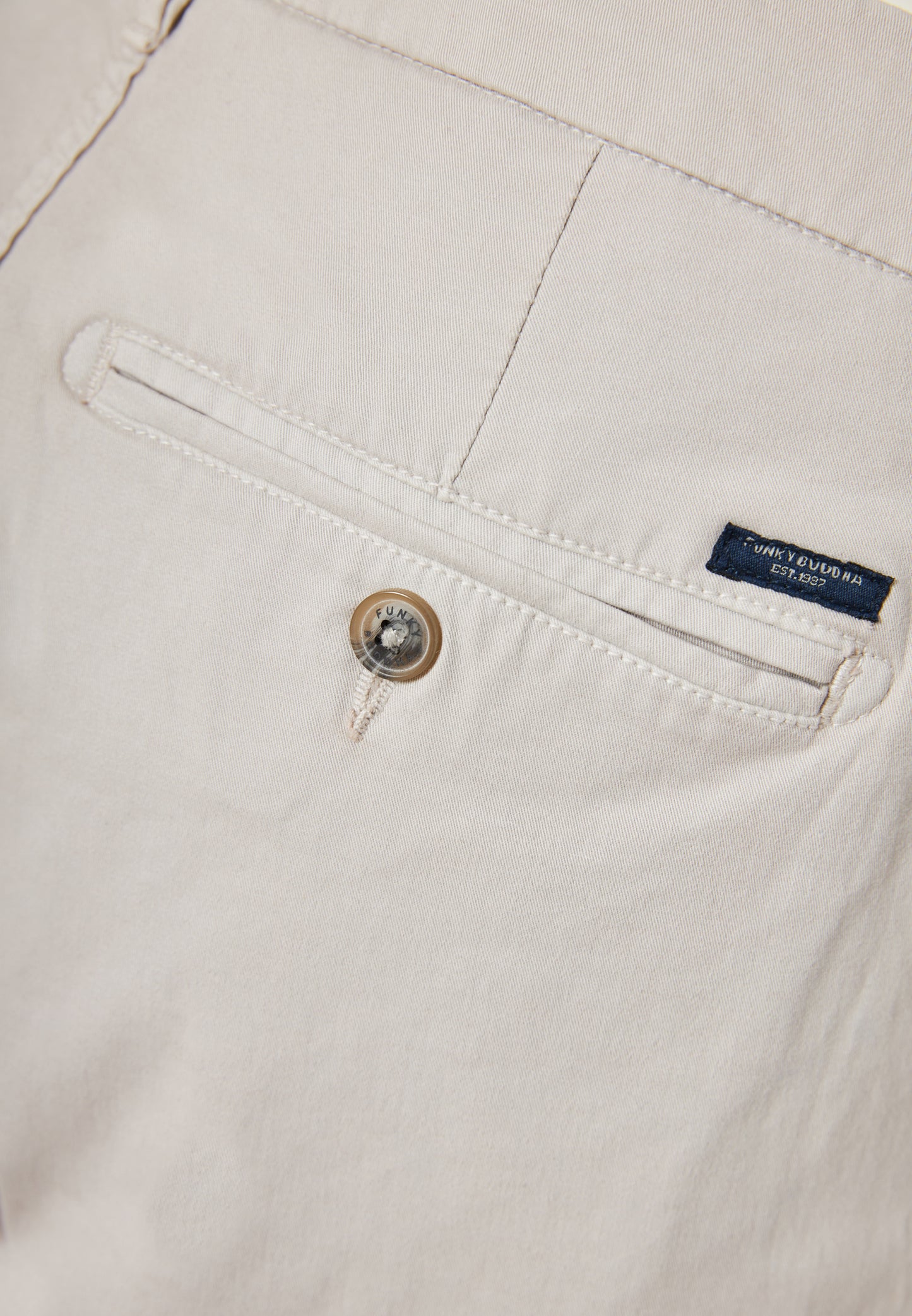 Funky Buddha Mist Grey Βερμούδα Chino