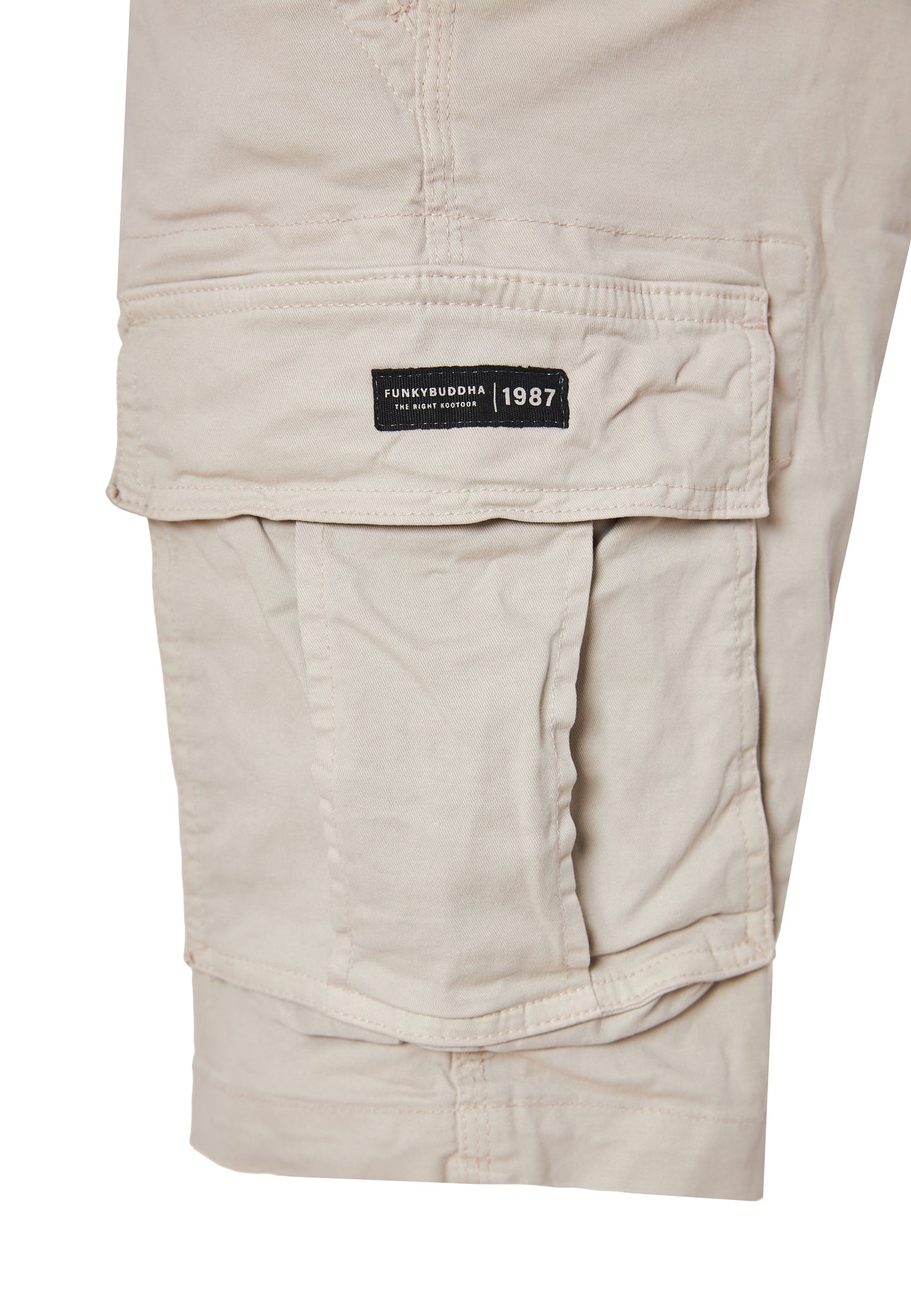 Funky Buddha Essential Mist Grey Βερμούδα Cargo