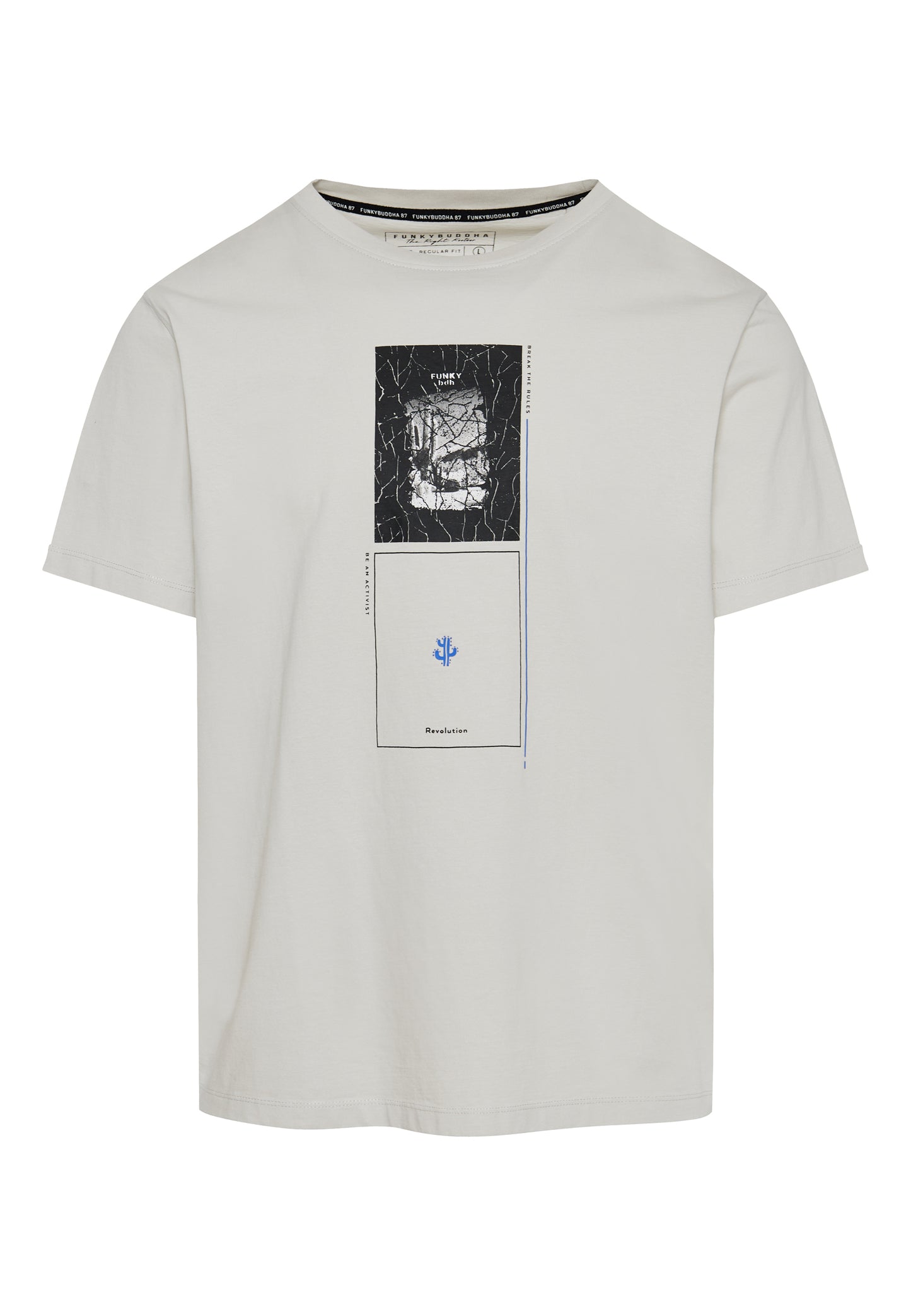 Funky Buddha Mist Printed T-Shirt