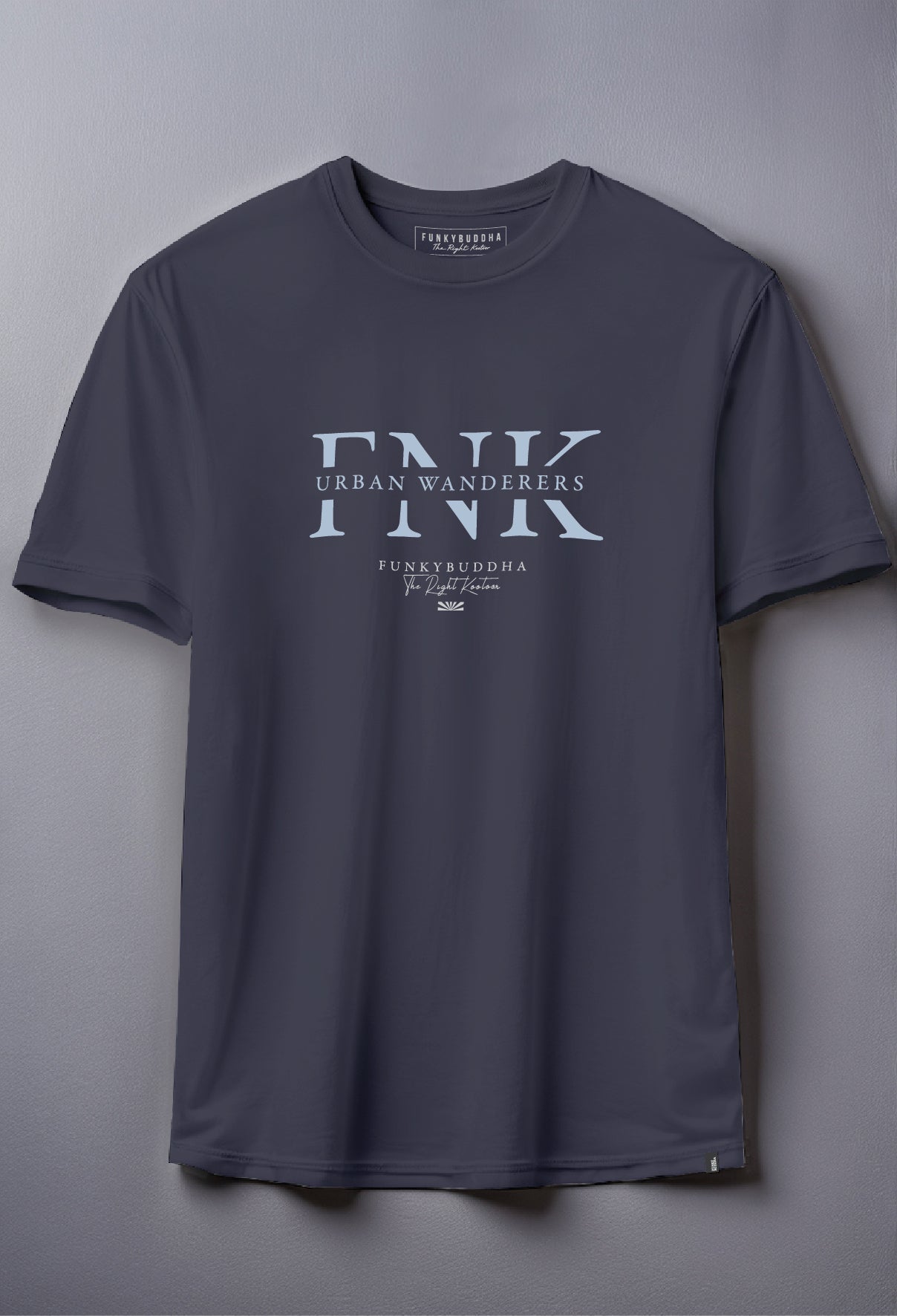 Funky Buddha Navy Print T-Shirt