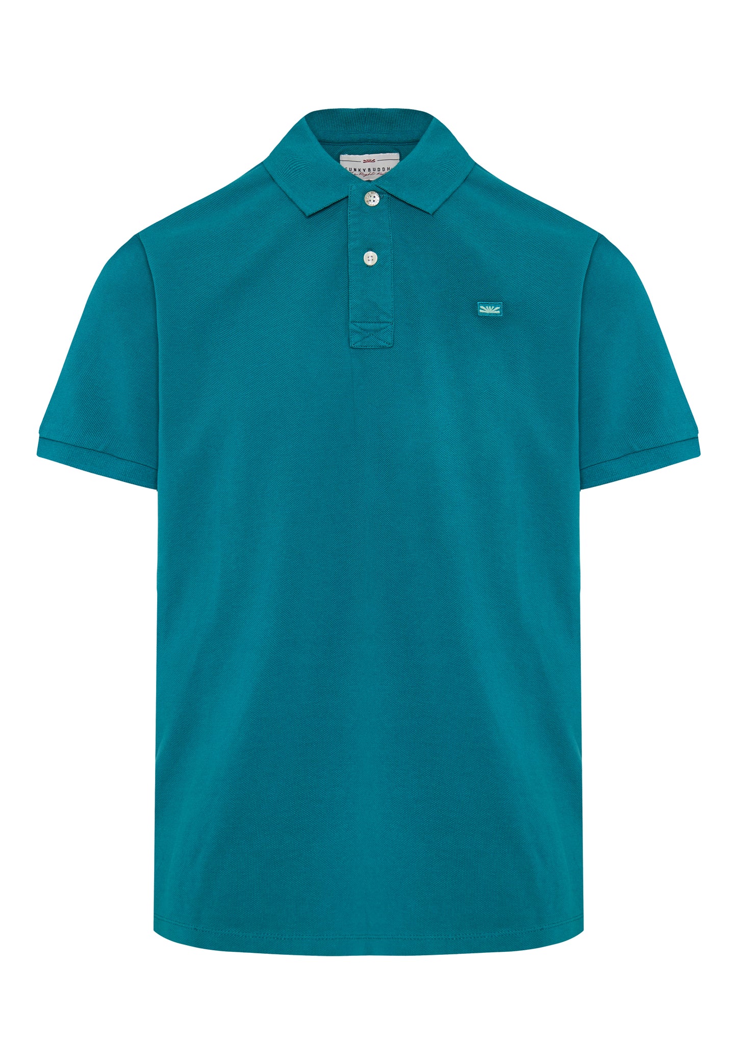 Funky Buddha Peacock Polo T-Shirt