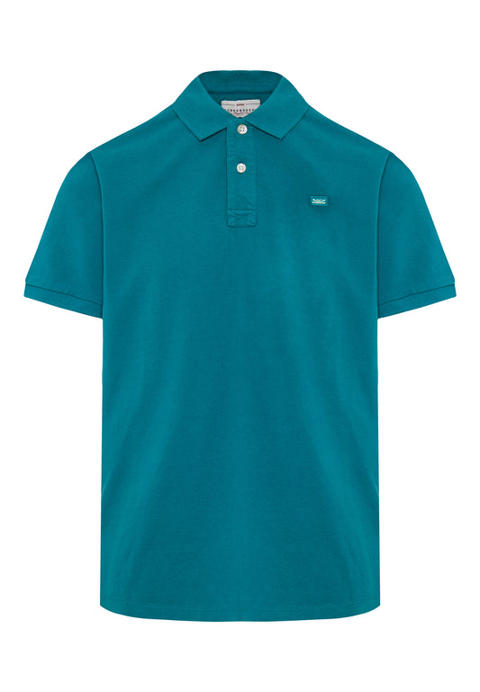 Funky Buddha Peacock Polo T-Shirt