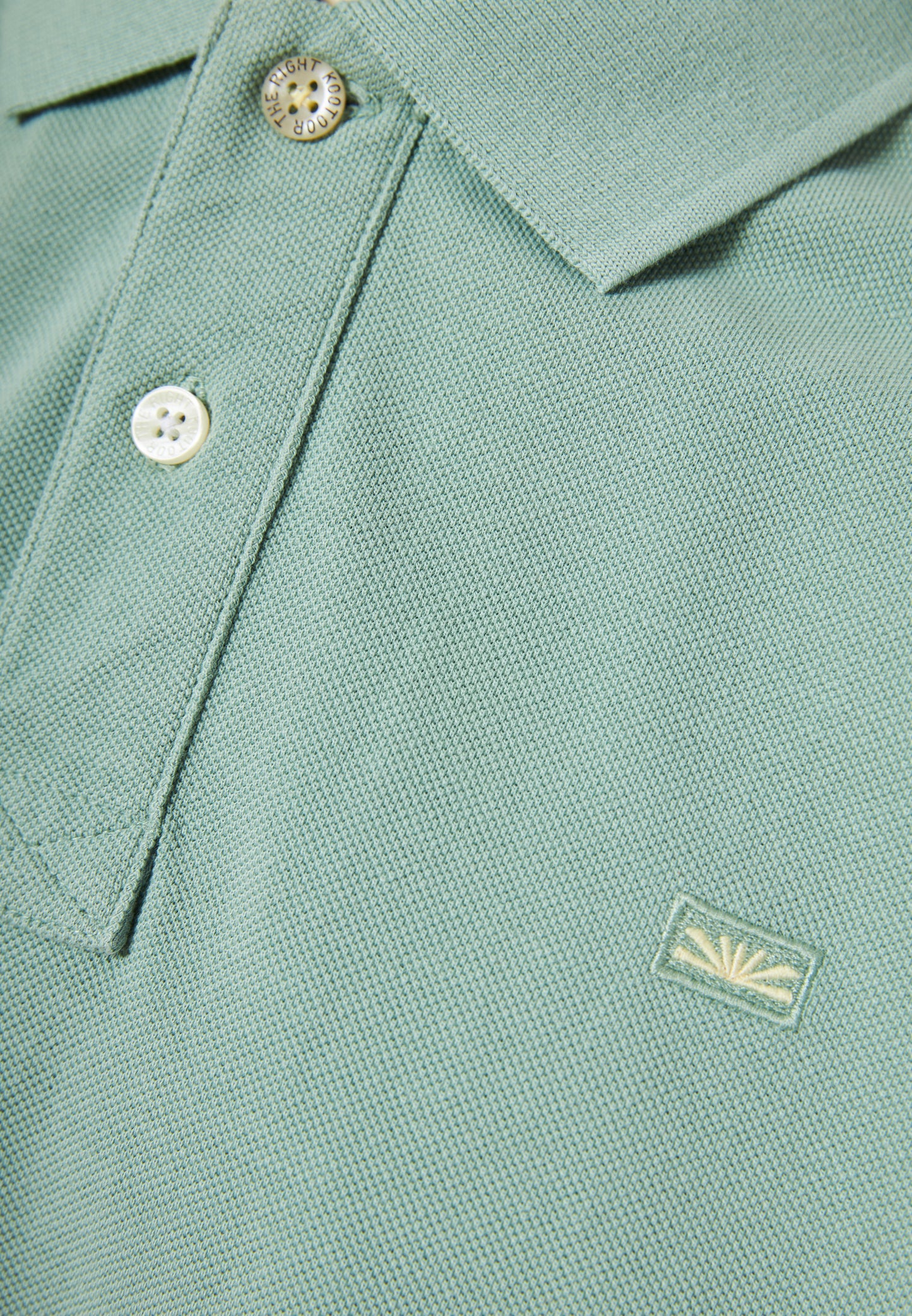 Funky Buddha Sage Green Polo T-Shirt