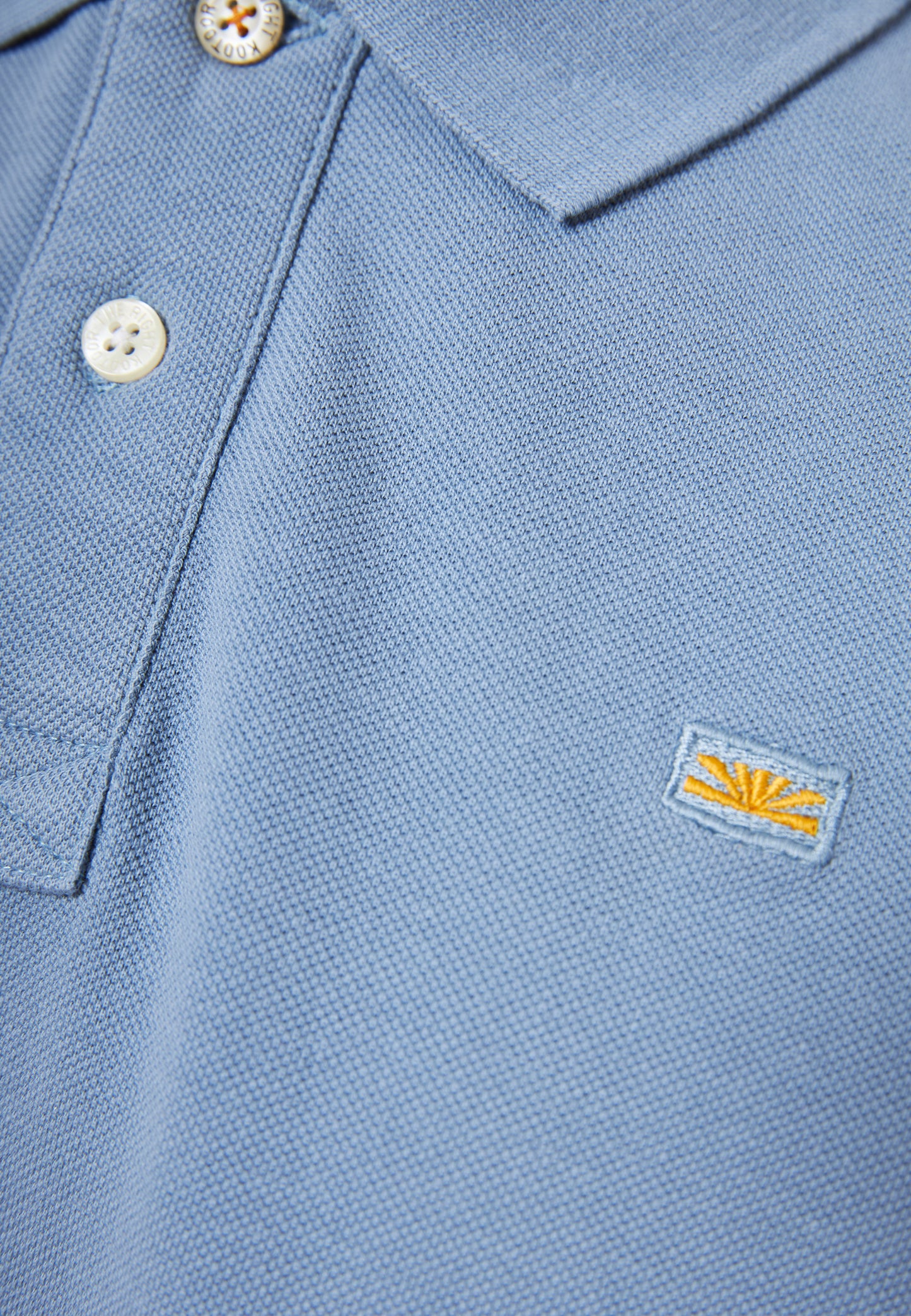 Funky Buddha Smoke Blue Polo T-Shirt