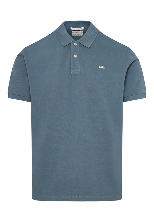 Funky Buddha Steel Grey Polo T-Shirt