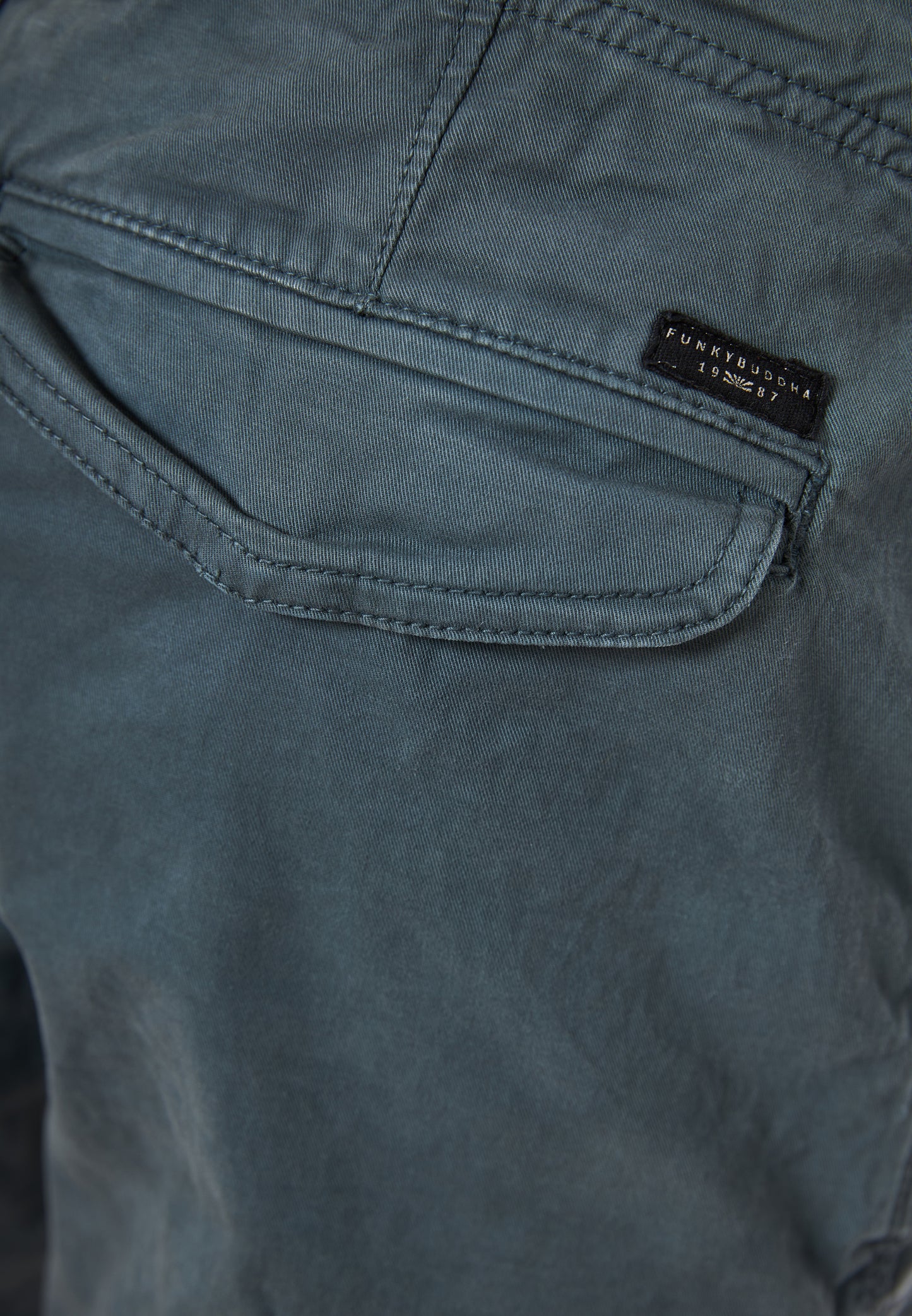 Funky Buddha Steel Grey Comfort Cargo Pants
