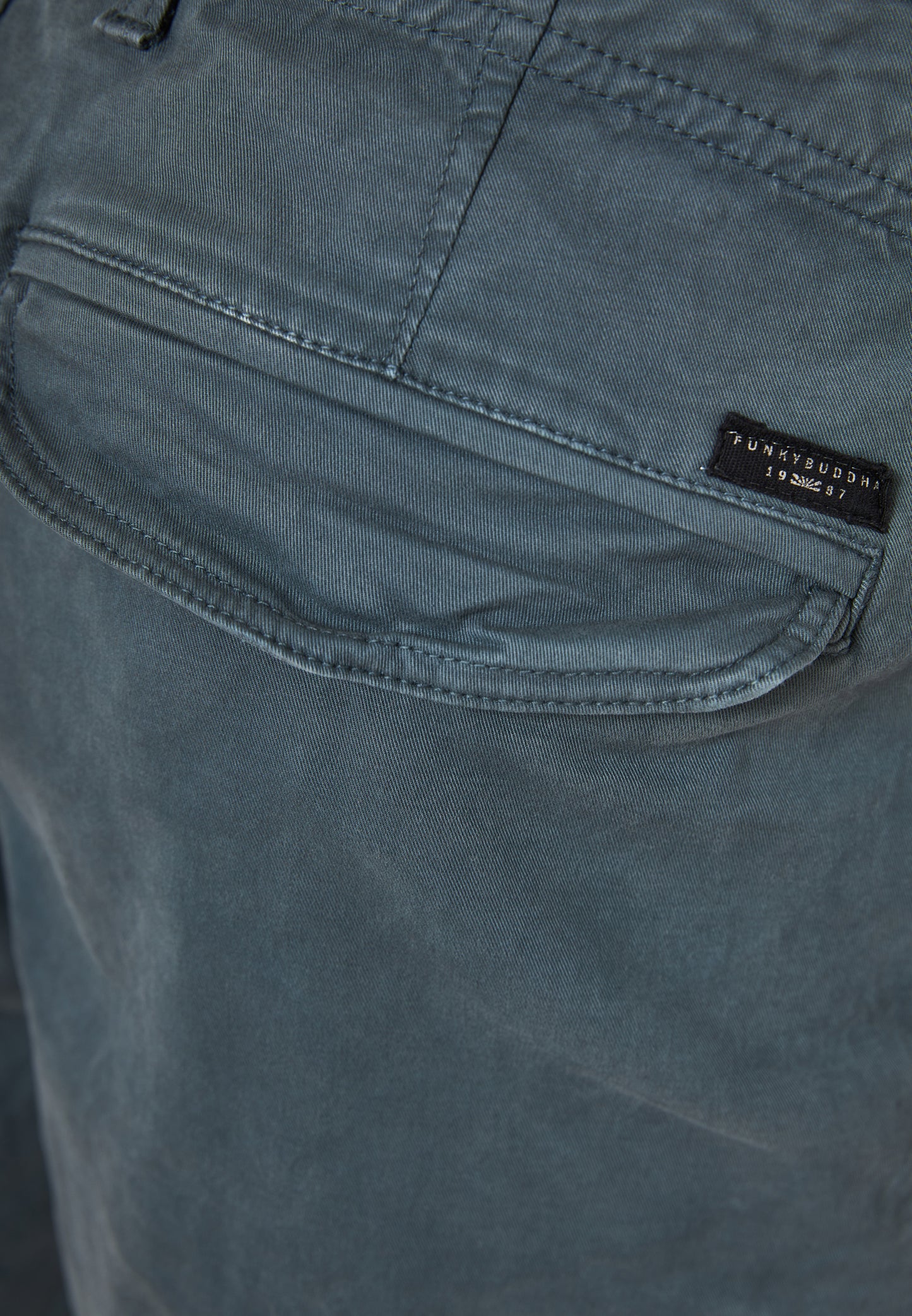 Funky Buddha Essential Steel Grey Βερμούδα Cargo