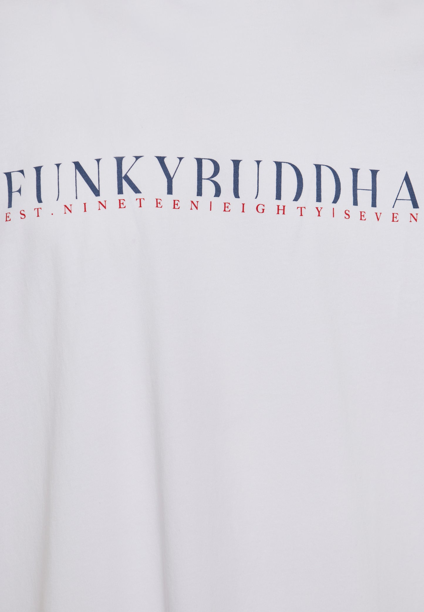 Funky Buddha White Printed T-Shirt