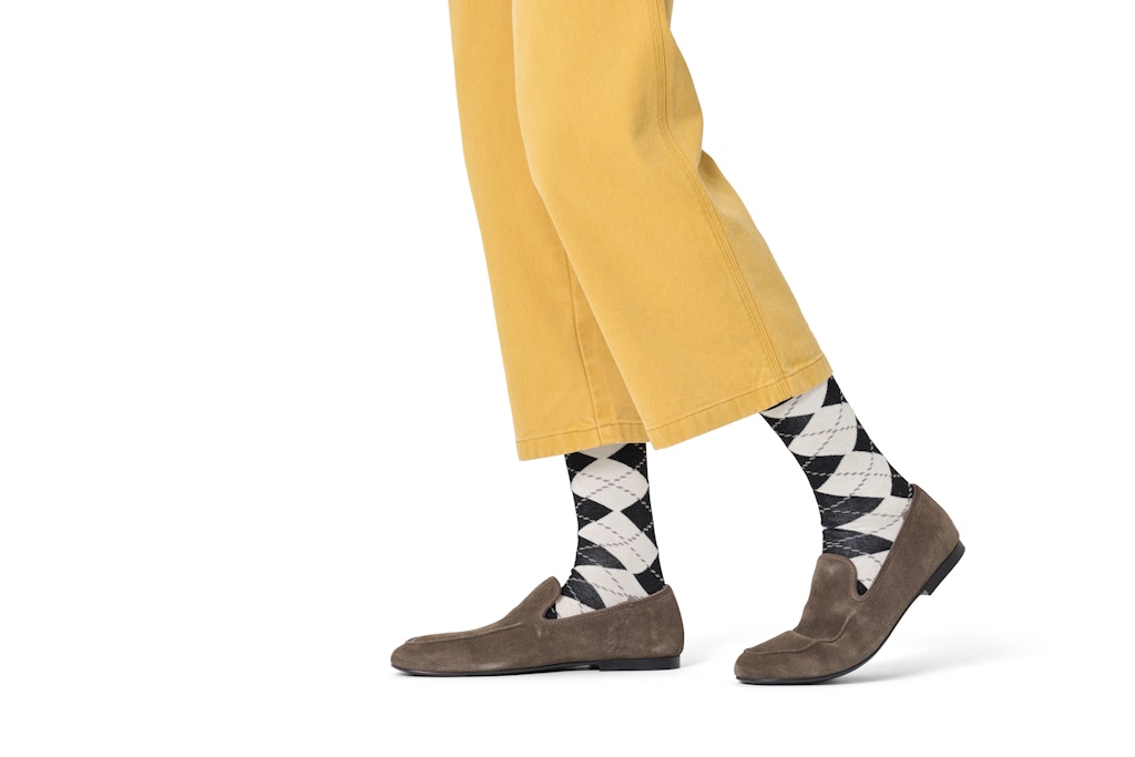 Happy Socks Black&White Argyle