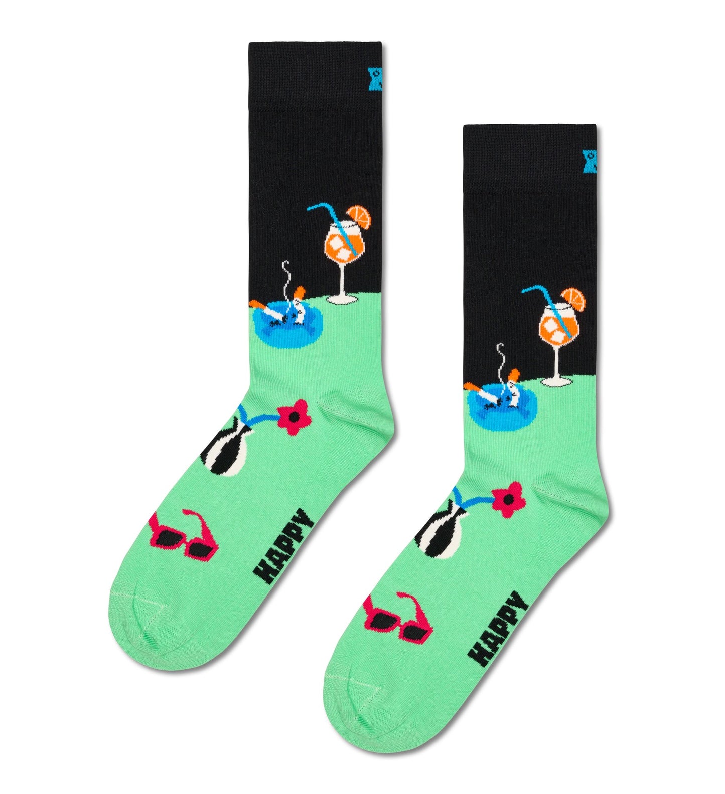 Happy Socks Late Night Black Sock