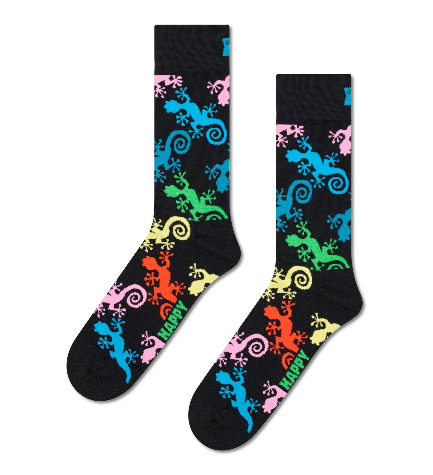 Happy Socks Gecko Black Sock