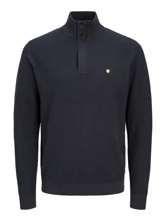 Jack&Jones JPRBLURONY Maritime Blue Knit Half-Zip