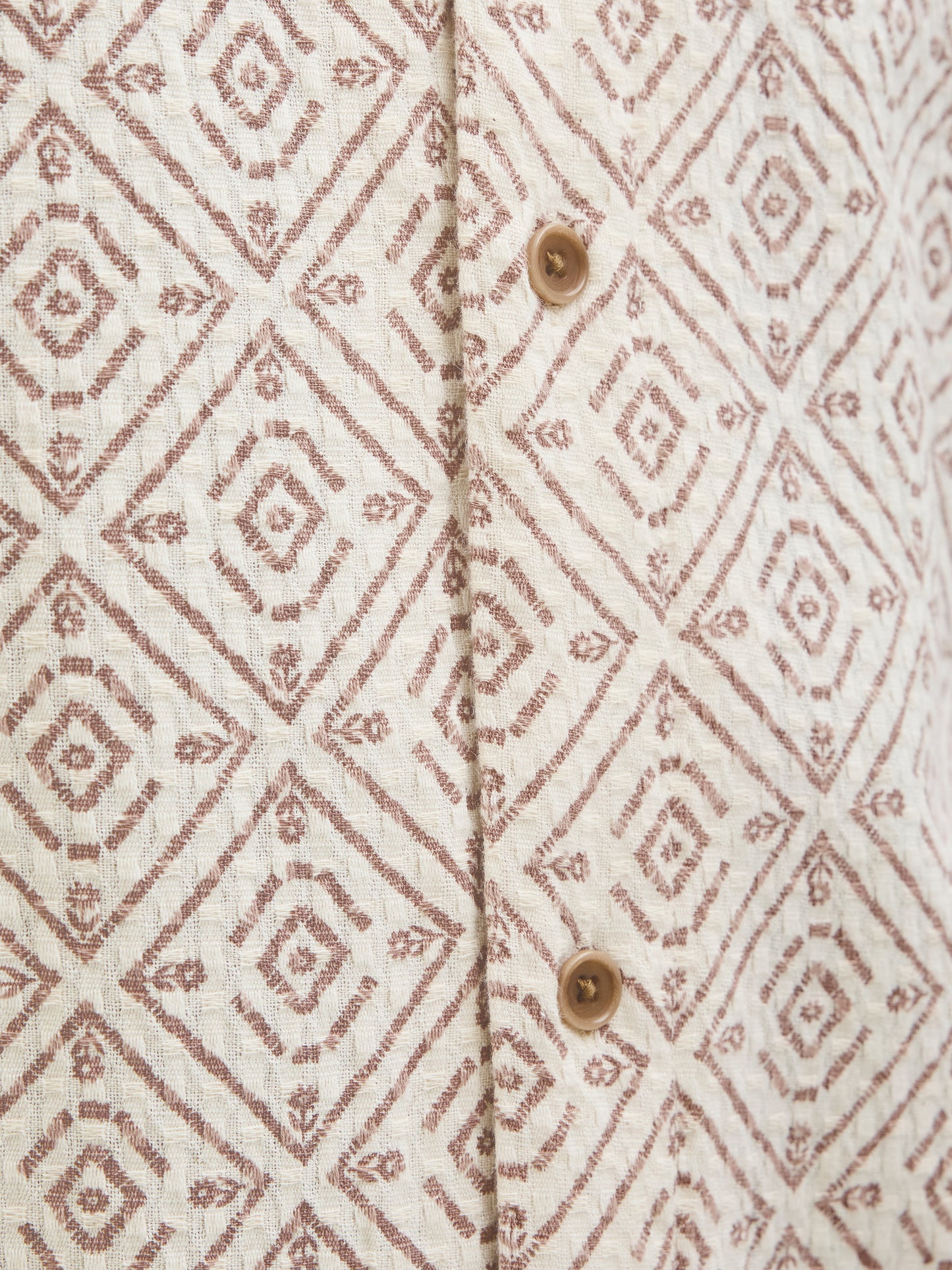 Jack&Jones JPRBLUVINCENT Oatmeal Print Resort Shirt