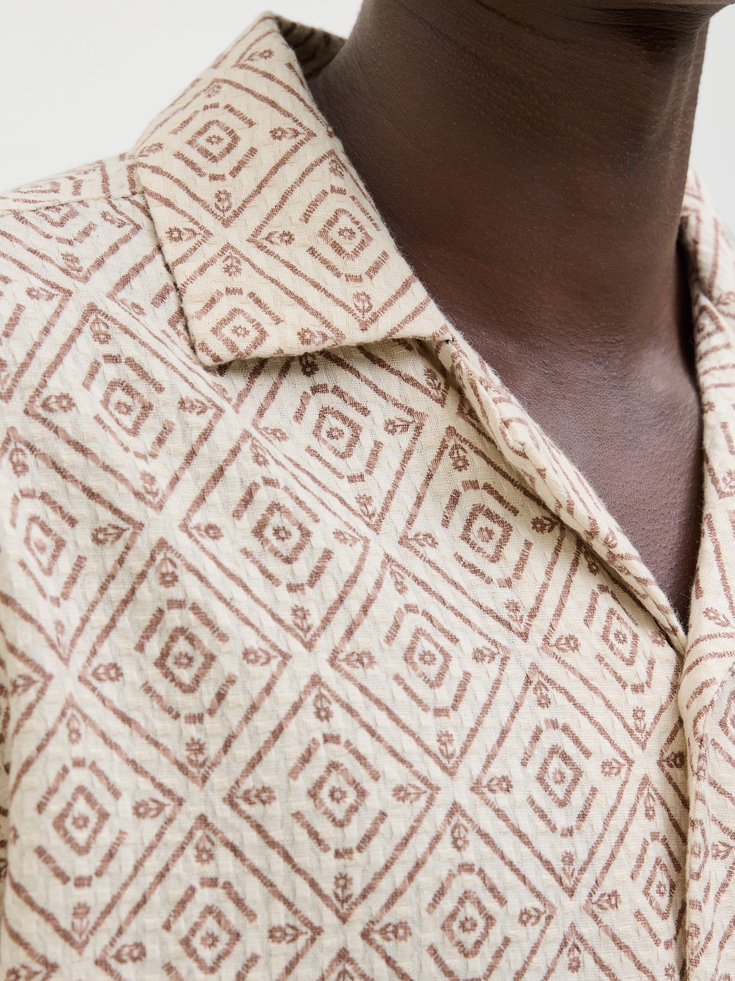 Jack&Jones JPRBLUVINCENT Oatmeal Print Resort Shirt