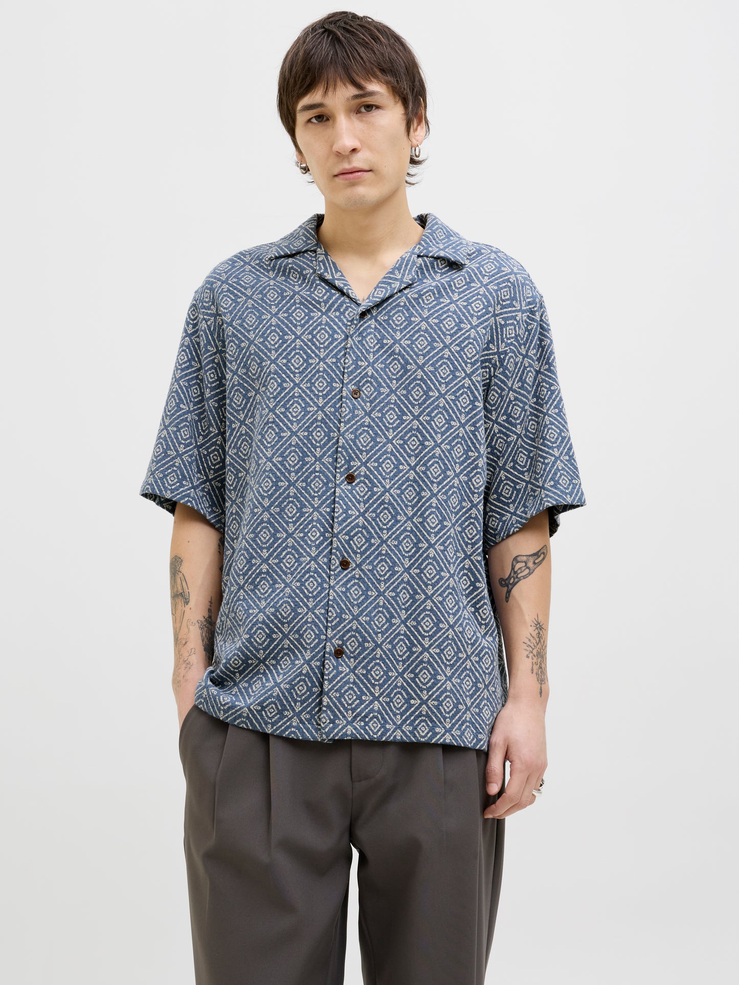 Jack&Jones JPRBLUVINCENT Bering Sea Print Resort Shirt