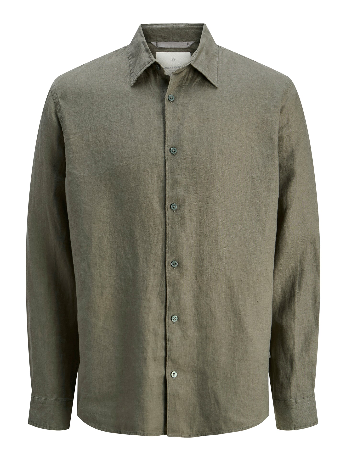 Jack&Jones Relaxed Fit JPRBLALAWRENCE Tea Leaf Linen Shirt